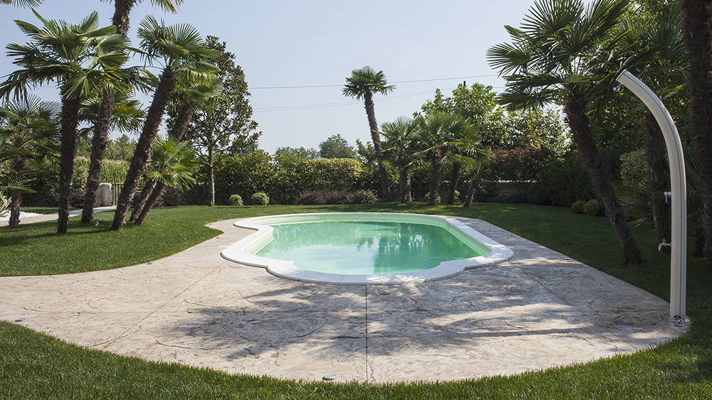 pavimento e viale per giardino in villa privata cittadella